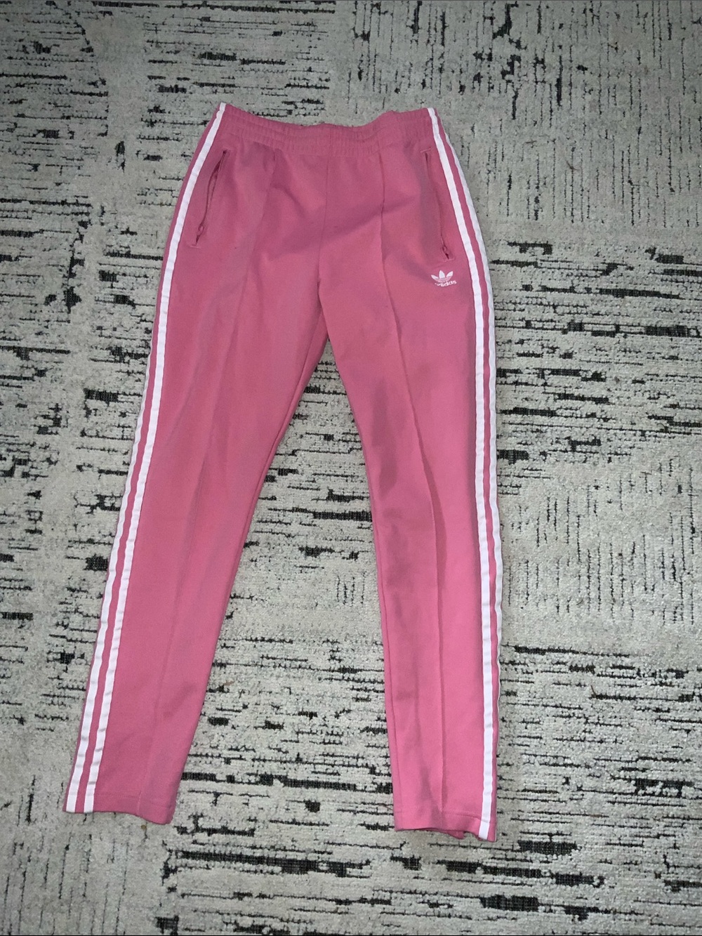 adidas Pink 3-Stripe Joggers - Picture 3 of 3